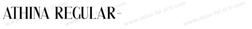 Athina Regular字体转换
